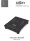 portable induction cooktop Instruction Booklet Model ID1445