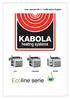 User manual KB-ECOLINE series English CH Calorifier Combi