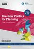 The New Politics for Planning