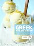 GREEK FRO-YO MAKER. instruction manual & recipe guide