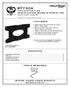 INSTALLATION GUIDE & PARTS LIST This Pack Contains 1 Adaptor Plate FEATURES CONTENTS
