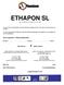 ETHAPON SL. Reg. No. L5023 Act No./ Wet Nr. 36 of / van 1947 A SOLUTION CONTAINING A PLANT GROWTH REGULATOR FOR USE IN THE CROPS AS LISTED.