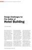 Hotel Building. Design Challenges for Fire Safety of. - by P. Sravan Kumar. FIRE SAFETY AND SECURITY IN Hospitality INDUSTRY