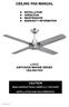 CEILING FAN MANUAL INSTALLATION OPERATION MAINTENANCE WARRANTY INFORMATION LUCCI AIRFUSION MARINE SERIES CEILING FAN CAUTION
