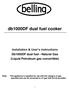 db1000df dual fuel cooker Installation & User s instructions Db1000DF dual fuel - Natural Gas (Liquid Petroleum gas convertible)