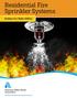 Residential Fire Sprinkler Systems. Guidance for Water Utilities