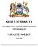 KISII UNIVERSITY INFORMATION COMMUNICATION AND TECHNOLOGY