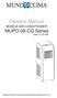 Owners' Manual MOBILE AIR CONDITIONER MUPO-08-CG Series