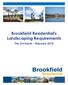Brookfield Residential's Landscaping Requirements. The Orchards - February 2018