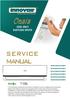 Oasis SERVICE MANUAL COOL ONLY DUCTLESS SPLITS WO10C1DB2/HO10C1MR13 WO10C2DB2/HO10C2MR13 WO13C1DB2/HO13C1MR13 WO13C2DB2/HO13C2MR13