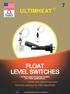 FLOAT LEVEL SWITCHES Vertical and horizontal models For OEM applications