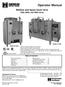 Midline and Space Saver Urns 7000, 8000, and 9000 Series. Table of Contents
