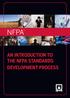 NFPA AN INTRODUCTION TO THE NFPA STANDARDS DEVELOPMENT PROCESS