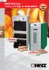 HERZ ECO-Line Heating with logs or wood pellets