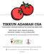 TIKKUN ADAMAH CSA. A joint project of Kavanah Garden and The Cutting Veg Organic Farm