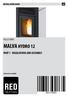 INSTALLATION GUIDE PELLET STOVE MALVA HYDRO 12 PART 1 - REGULATIONS AND ASSEMBLY. Instructions in English