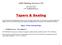 ABM Marking Services LTD. Voice: FAX: Tapers & Sealing