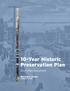 10-Year Historic Preservation Plan. Draft Plan Document