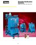 Portable Purification zf04 Systems Models PVS 185, 600, 1200, 1800, 2700