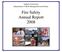 Auburn University Department of Risk Management and Safety. Fire Safety Annual Report 2008