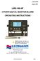 LMS-188-4P 4 POINT DIGITAL MONITOR/ALARM OPERATING INSTRUCTIONS