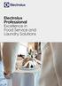 Electrolux Professional Excellence i n Food Service a nd Laund ry Solu tions