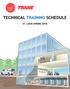 TECHNICAL TRAINING SCHEDULE ST. LOUIS SPRING 2018