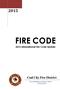 FIRE CODE. Coal City Fire District International Fire Code Update. 35 S. DeWitt Place Coal City, IL