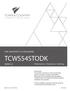 TCWS54STODK FOR ARCHITECTS & DESIGNERS SERIES D. Dimensions Clearances Venting