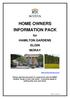 HOME OWNERS INFORMATION PACK