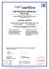 CERTIFICATE OF APPROVAL No CF 392 EXIDOR LIMITED