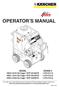 OPERATOR S MANUAL