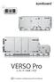 VERSO Pro S / R / P / RHP / PCF. EN Installation and Maintenance Service Manual