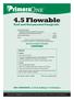 4.5 Flowable. Turf and Ornamental Fungicide