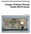 AMI. Oxygen Analyzer Manual. Model 2001R series. AMI, Huntington Beach.