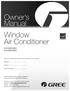 Owner s Manual Window Air Conditioner