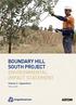 Boundary Hill South Project Environmental Impact Statement. Volume 3 Appendices