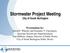 Stormwater Project Meeting