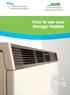 How to use your Storage Heaters