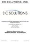 EIC SOLUTIONS, INC. Thermoelectric Air conditioner installation and operation manual. FOR 500 Btu MODEL # S