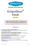 EclipseDryer Guide. Effective 10/09