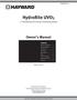HydroRite UVO3. 2 Residential UV/Ozone Sanitizing System. Owner s Manual. Contents. Model: HYD-UVO