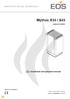 Mythos S34 / S45. sauna heater. Installation and operation manual MADE IN GERMANY. print no en / Image above shows optional equipment.