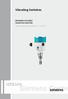 Vibrating Switches SITRANS LVL200S TRANSISTOR (NPN/PNP) Operating Instructions 11/2016. Siemens Contro