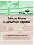 Salisbury Estates Neighborhood Objective