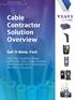 Cable Contractor Solution Overview
