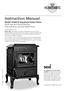 Instruction Manual.   Model HF443-B Olymberyl Aidan Boiler Multi Fuel and Wood Burning Free-standing Cast Iron Boiler Stove