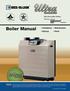 Boiler Manual. Gas-fired water boilers. Featuring. Flexibility