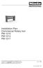 Installation Plan Commercial Rotary Iron PM 1210 PM 1214 PM 1217