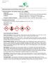 Safety Data Sheet for use in USA Date: October 1, IDENTIFICATION OF THE PRODUCT AND OF THE COMPANY Trade name: